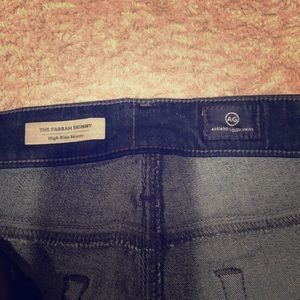 AG “The Farrah Skinny” Darkwash High-Rise Skinny